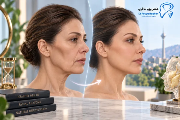 کاهش حجم چربی صورت چه تغییری در چهره ایجاد می‌کند؟