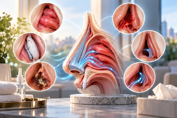 چه علائمی همراه با مشکل تنفس بعد از عمل بینی نیاز به بررسی سریعتر دارند؟